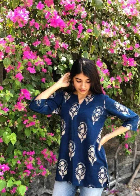 Trendy Fashionable block print Kurtis